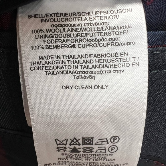 Brooks Brothers Men’s 39S Charcoal Pinstripe Fitzgerald Blazer Suit Jacket - Picture 8 of 8